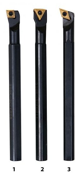 Obrázek pro produkt Vnitřní soustružnické nože HM 12 mm, sada - 3 ks