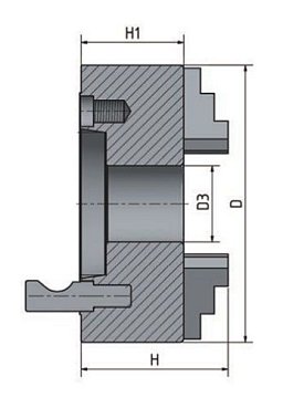 Obrázek pro produkt 4-čelisťové sklíčidlo s nezávisle stavitelnými čelistmi ø 200 mm Camlock 4