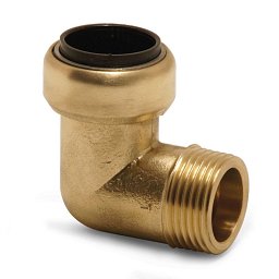 Obrázek pro produkt Úhlová spojka 90° (mosaz) 3/4" AG, trubka 22 mm