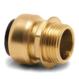 Obrázek pro produkt Závitová spojka (mosaz) 3/4" AG, trubka 22 mm