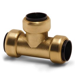 Obrázek pro produkt T-spojka (mosaz), trubka 18 mm