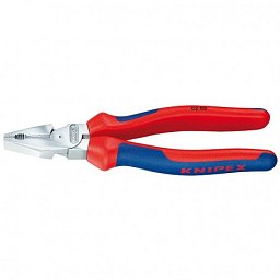 Obrázek pro produkt KNIPEX 0205200 silové kombinované kleště 200mm ( rukojeti s dvousložkovým návlekem + chrom )