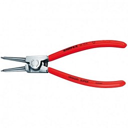 Obrázek pro produkt KNIPEX 4613A2 Kleště na pojistné kroužky, pro hřídele 19-60 mm, rovné hroty ( rukojeti potažené plastem + chrom )