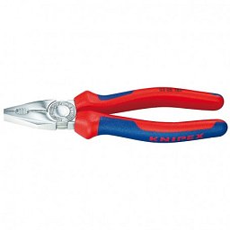 Obrázek pro produkt KNIPEX 0305180 kombinované kleště 180mm ( rukojeti s dvousložkovým návlekem + chrom )