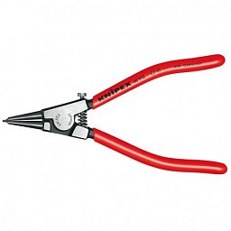 Obrázek pro produkt KNIPEX 4611G1 kleště na pojistné kroužky, pro hřídele 4-7 mm, rovné hroty ( rukojeti potažené plastem s otevírací pružinou )