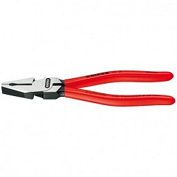 Obrázek pro produkt KNIPEX 0201225 silové kombinované kleště 225mm ( rukojeti potažené plastem )