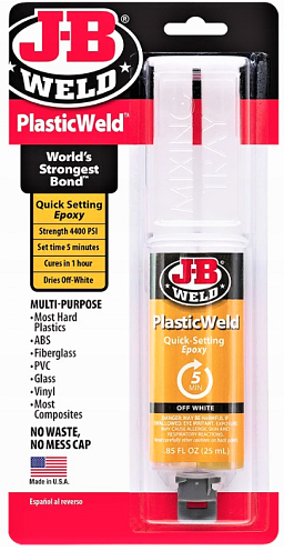 Obrázek pro produkt J-B WELD 50132 čiré rychleschnoucí epoxidové lepidlo PlasticWeld ( 25ml )