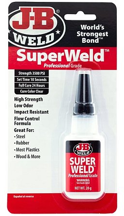 Obrázek pro produkt J-B WELD 33120 silné vteřinové lepidlo SuperWeld Professional Grade ( 20g )