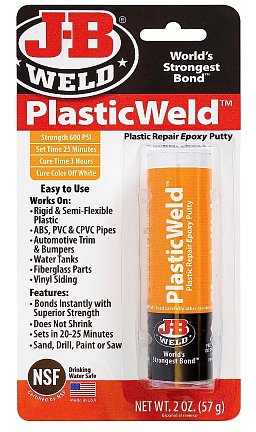 Obrázek pro produkt J-B WELD 8237 epoxidový tmel pro plastové povrchy PlasticWeld ( 57g )