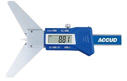Obrázek pro produkt ACCUD 195-002-11 digitální hloubkoměr pro měření drážky pera na hřídeli 0-50mm 0-2" ( 0.01mm/0.0005" )