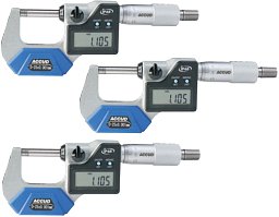 Obrázek pro produkt ACCUD 313-003-03 sada digitálních mikrometrů 0-75mm/0-3" IP65 (0.001mm/0.00005")