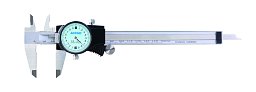 Obrázek pro produkt ACCUD 103-008-11 analogové posuvné měřítko s číselníkovým úchylkoměrem 200mm ( 0,01mm )