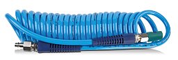 Obrázek pro produkt Spirálová PU hadice 10 m, ø 8/12 mm, 8 bar s rychlospojkou