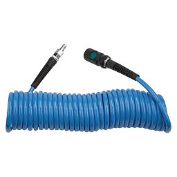 Obrázek pro produkt Spirálová PU hadice 7,5 m, ø 6,5/10 mm, 10 bar s rychlospojkou