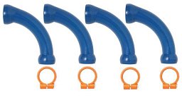 Obrázek pro produkt LOC-LINE Sada 1/2" - 4x prodl.zahnutý segment + 4x svorka