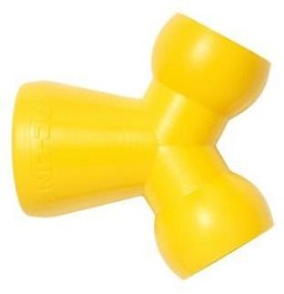 Obrázek pro produkt LOC-LINE Y rozdvojka - žlutá  1/2"- žlutá