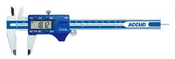 Obrázek pro produkt ACCUD 111-006-10R digitální posuvné měřítko s hloubkoměrem, s kolečkem  0-150mm/0-6"