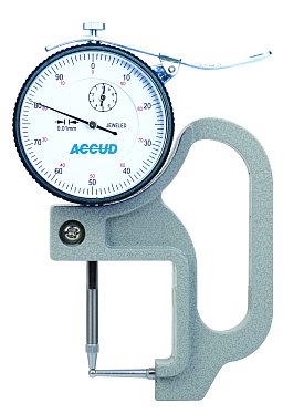 Obrázek pro produkt ACCUD 440-010-11 číselníkový tloušťkoměr pro měření tloušťky stěn trubek, 0-10mm