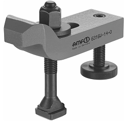 Obrázek pro produkt Upínací rameno s klikou, s nastavitelným opěrným šroubem, kompletní, 370720, AMF 71324 - 22mm