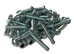 Obrázek pro produkt MetalCraft MC065 Sada šroubů s šestihrannou hlavou 5 mm x 25 mm s maticemi (obsah: cca 50)
