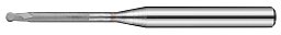 Obrázek pro produkt TK stopková fréza kopírovací s dlouhým krkem pro obrábění grafitu SGBS01010, R0,5 / 1x1,5x10mm L50