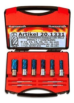 Obrázek pro produkt Sada jádrových vrtáků Karnasch BLUE-LINE PRO 30