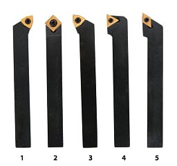 Obrázek pro produkt Soustružnické nože HM 12 mm, sada - 5 ks